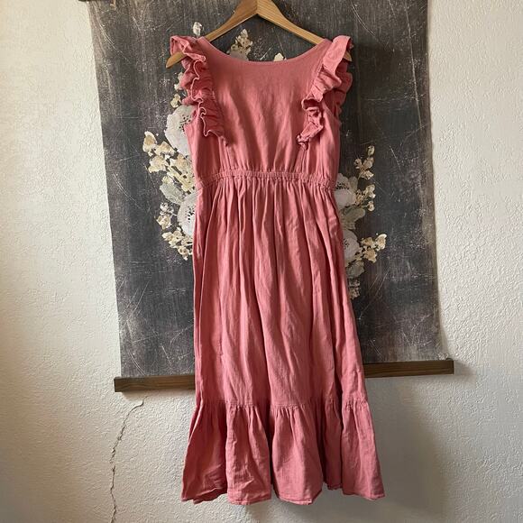 BA&SH Joyce Backless Midi Dress Size Medium - Picture 6 of 12